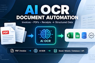 automate invoice and PDF data extraction with ai ocr