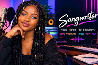 create powerful addictive edm hook and female topline
