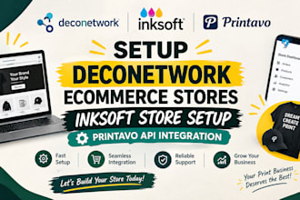 setup deconetwork ecommerce stores inksoft store setup printavo API integration