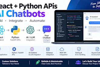 build react apps with python API and ai chatbots