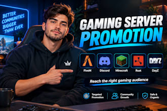 promote your gaming server, discord server and fivem community