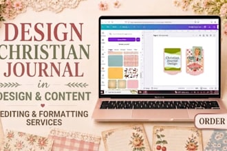design edit, format christian book, prayer journal redesign, amazon journal kdp