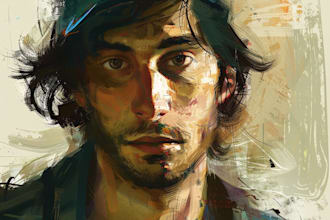 draw oil painting, digital oil painting