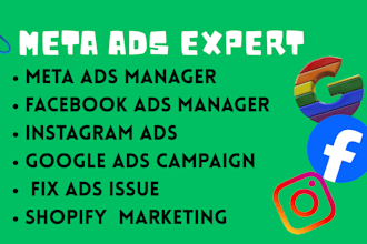 setup paid ads meta ads facebook ads shopify marketing ig ads meta ads manager