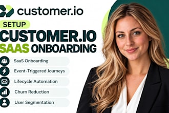 setup customer io saas onboarding customer io event triggered churn reduction