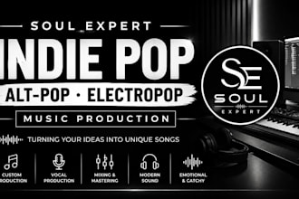 produce your indie pop, alt pop or electropop song