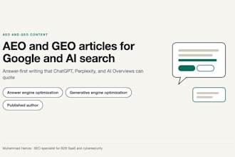 write aeo and GEO articles for ai search