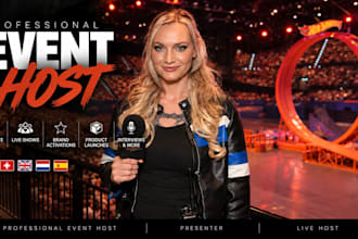 be your professional event host, presenter or moderator
