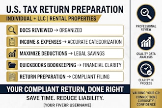prepare US tax returns for individuals and llcs