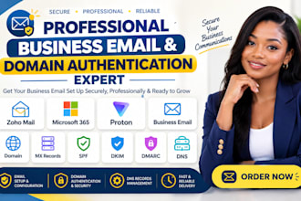 setup zoho mail microsoft 365 proton business email domain mx spf dkim dmarc dns