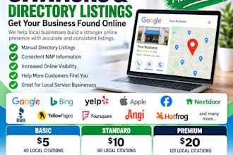 create local SEO citations and submit your business to directories