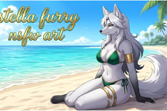 draw beautiful nsfw furry art, fursona character design, anthro oc sfw or nsfw