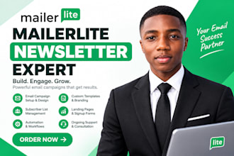 build mailerlite landing page mailerlite automation mailerlite newsletter design