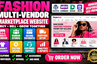 create a fashion multi vendor marketplace ecommerce website