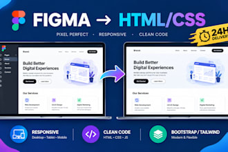 turn your figma landing page into clean HTML CSS code
