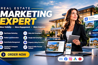 do real estate marketing, realtor leads, and social media management