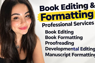 do book editing and formatting developmental edit ai content book proofreading