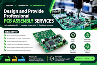 design and provide professional pcb assembly services