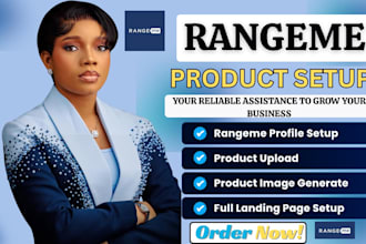 set up your rangeme profile, publish products and optimize your listings