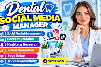 be your dental social media manager for social media marketing