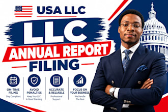 do llc annual report filing and US llc compliance in 24hrs