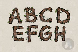 make custom hand drawn  letters or font