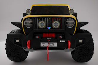 model 3d offroad vehicle in blender for gta6, custom 3d mod, bodykits, 3d livery