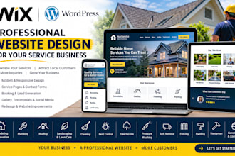 build wix remodeling renovation website design plumbing roofing wix website