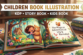illustrate children story book KDP