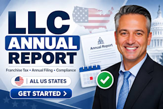 file US llc annual report, franchise tax, annual filing and business compliance