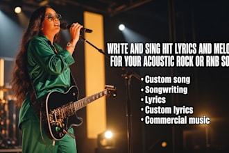 write custom song lyrics for your brand jingle gift  commercial project