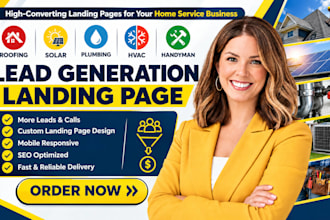 create a roofing, solar, plumbing, hvac, or handyman lead generation land