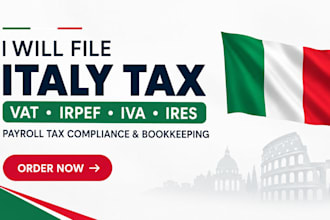 file italy vat irpef iva ires payroll tax compliance and bookkeeping