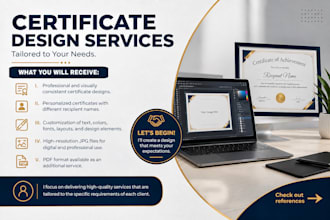 design professional awards and appreciation certificates