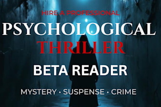 beta read noir gothic, werewolf psychological thriller mystery or suspense novel