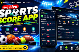 build a live sports score app with API
