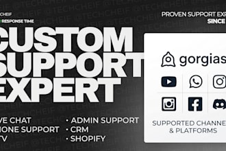 provide gorgias chat support and customer service