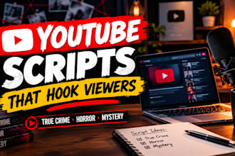 write youtube video script true crime story documentary horror mystery erotic