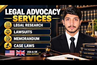 do legal research, memorandum, lawsuit and case law analysis