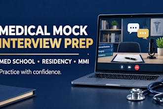 conduct a mock interview for medical school or residency