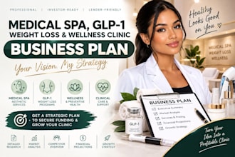 write a medical spa, glp1 weightloss, and wellness clinic business plan