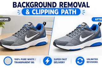 do background removal and clipping path