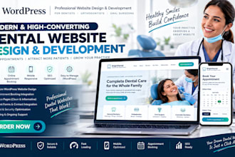 wordpress dentist orthodontist oral surgeon website design develop setup
