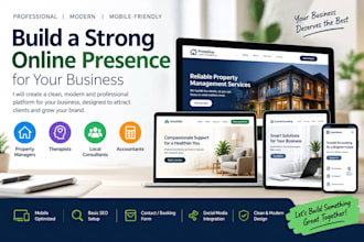 build property managers therapists local consultant accountants website
