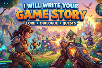be your game script for story, dialogue, characters and quests