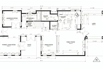 create architectural 2d floor plans, site plan and permit drawings in autocad