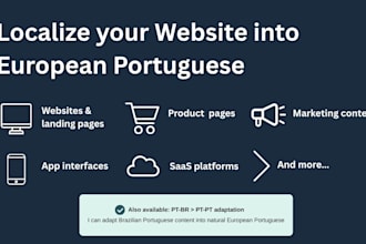 localize your website into european portuguese
