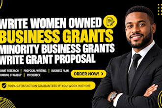 write women owned business grants minority business grant proposal