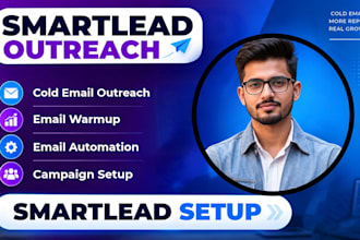 setup smartlead cold email outreach warmup and email automation