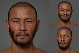 create realistic 3d metahuman character modeling daz 3d unreal engine 5 for game